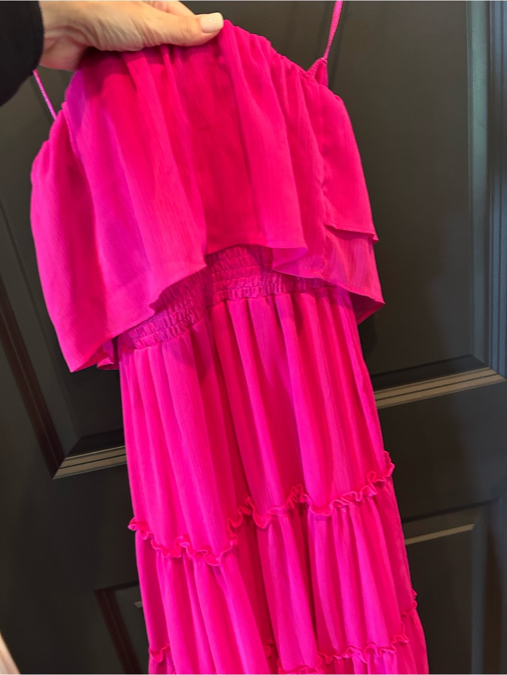 1. State Vibrant Pink Strapless Ruffle Dress NEW - Picture 6 of 9